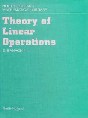 cover image of Theory of Linear Operations